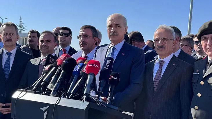 cumhurbaskani yardimcisi yilmaz ve tbmm baskani kurtulmustan tusas aciklamasi bu atak tesaduf degil hr617spt jpg