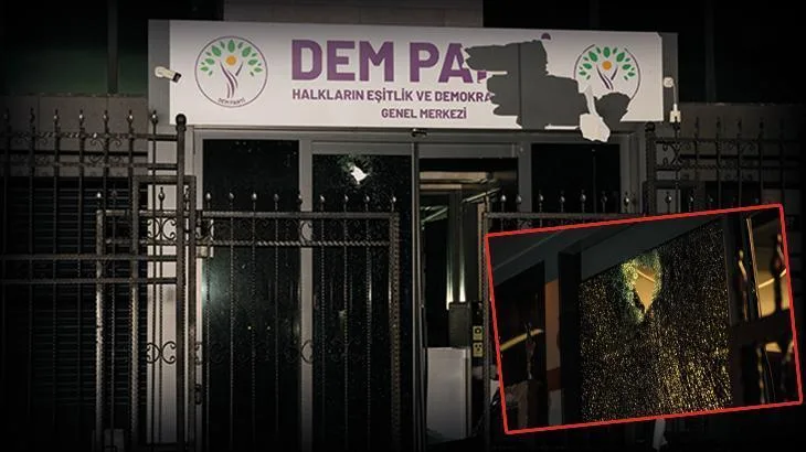 DEM Parti Genel Merkezi'ne taşlı taarruz: 1 kişi gözaltında 1 dem parti genel merkezine tasli taarruz 1 kisi gozaltinda iSfU83F7 jpg