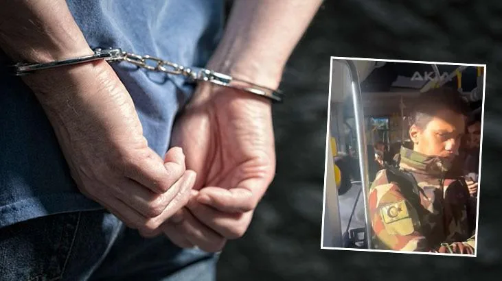 İstanbul'da askeri kıyafet giyerek toplu taşımada seyahat eden kişi gözaltına alındı 1 istanbulda askeri kiyafet giyerek toplu tasimada seyahat eden kisi gozaltina alindi Yssw34Nn jpg