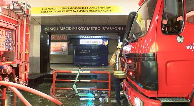 Mecidiyeköy metro istasyonunda yangın paniği! 1 kişi dumandan etkilendi 2 mecidiyekoy metro istasyonunda yangin panigi 1 kisi dumandan etkilendi 0 zwezfLaM