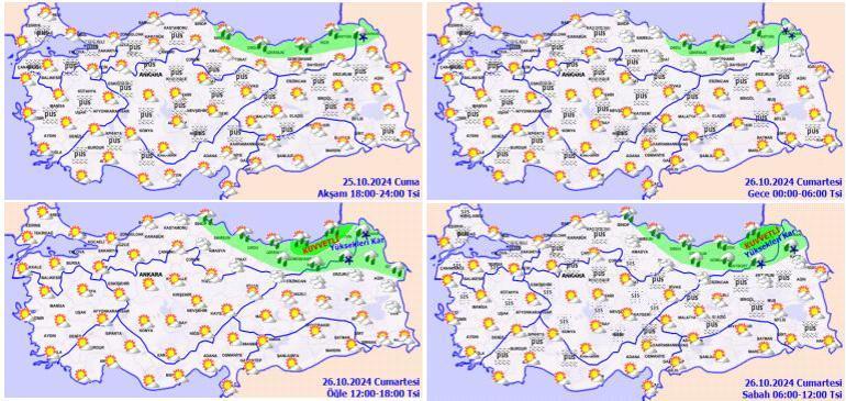 son dakika meteoroloji yeni hava durumu haritasi yayimladi bircok ile ihtar kuvvetli yagislara dikkat uAwqyTPc