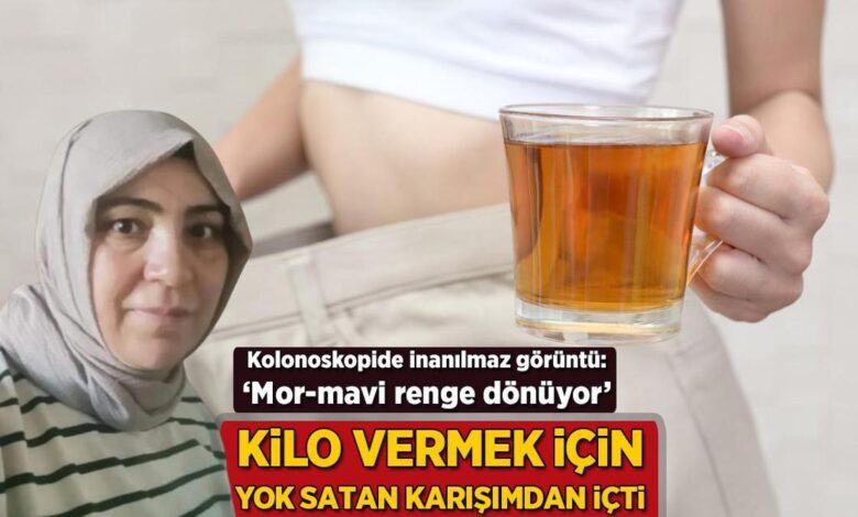 kilo vermek icin yok satan karisimdan icti inanilmaz goruntu mor mavi renge donuyor u5XNCcq1