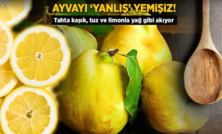 Ayvayı hep yanlış yemişiz! Tahta kaşık, tuz ve limonla boğazdan akıp gidiyor 1 ayvayi hep yanlis yemisiz tahta kasik tuz ve limonla bogazdan akip gidiyor y4s9ZaRz