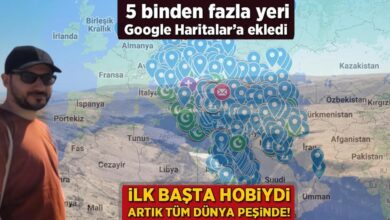 birinci basta hobiydi artik tum dunya pesinde 5 binden fazla yeri google haritalara ekledi 1etwSCRD