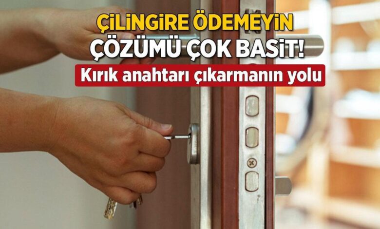 Çilingire 1500 lira ödemeyin! Kırık anahtarı yağ gibi kaydırıyor, cımbızlı çözüm 1 cilingire 1500 lira odemeyin kirik anahtari yag gibi kaydiriyor cimbizli cozum HuZAXX4x