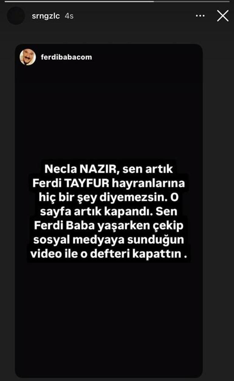 Ferdi Tayfur'un cenazesinde ortalık karışmıştı! Necla Nazır'a Sevimli Gözalıcı'dan cevap 3 ferdi tayfurun cenazesinde ortalik karismisti necla nazira sevimli gozalicidan cevap 1 MEg2Pzsh