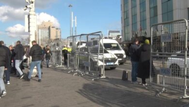 istanbulda yilbasi tedbirleri taksim meydani demir bariyerlerle kapatildi CJxkgukn