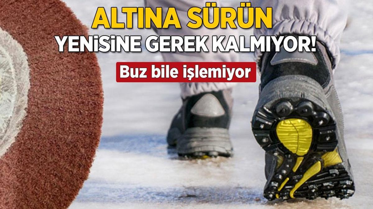 Kayıyorsa altını zımparalamak yetiyormuş! Yenisine gerek yok, buz bile işlemiyor