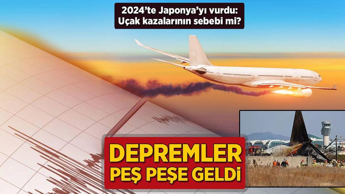 Sarsıntılar peş peşe geldi! 2024’te Japonya’yı vurmuştu: Uçak kazalarının sebebi mi?