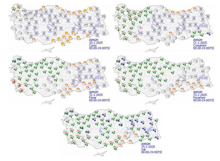 son dakika akom ile meteorolojiden pes pese uyari hafta sonu kar geliyor 1