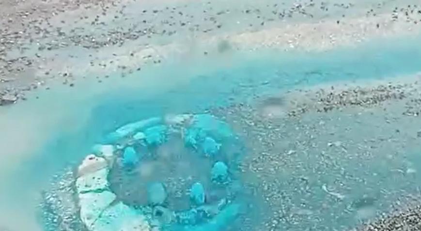 Yalova’da rögardan mavi renkli su taşmıştı! Valilikten açıklama geldi