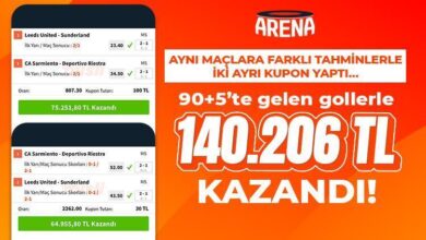 birebir maclara farkli kestirimlerle iki baska kupon yapti 905te gelen gollerle 140206 tl kazandi u2J1m79U