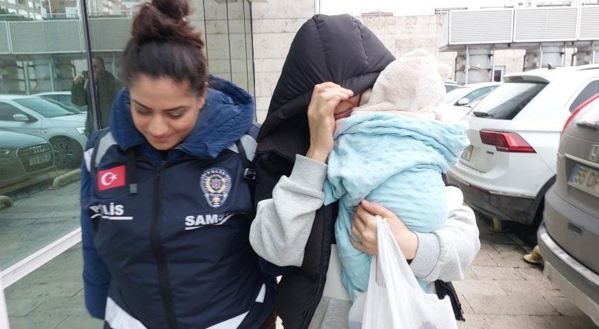 Kucağında bebeği ile yakalandı! 64 hata kaydı olan bayandan değişik itiraf