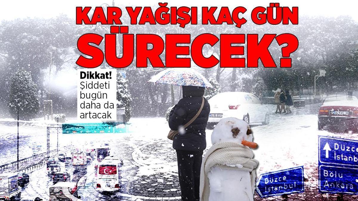 SON DAKİKA! Kar yağışı bugün kuvvetlenecek! İşte Meteoroloji’nin son haritası ve kestirimler…