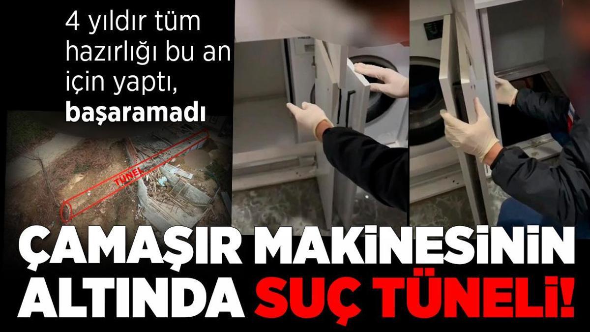 4 yıl tüm hazırlığı bu an için yaptı, başaramadı! Çamaşır makinesinin altında hata tüneli