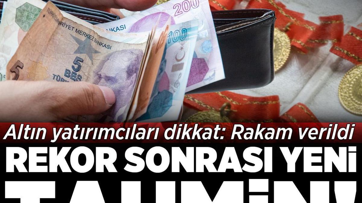 Altında yeni rekor sonrası çarpıcı tahmin!