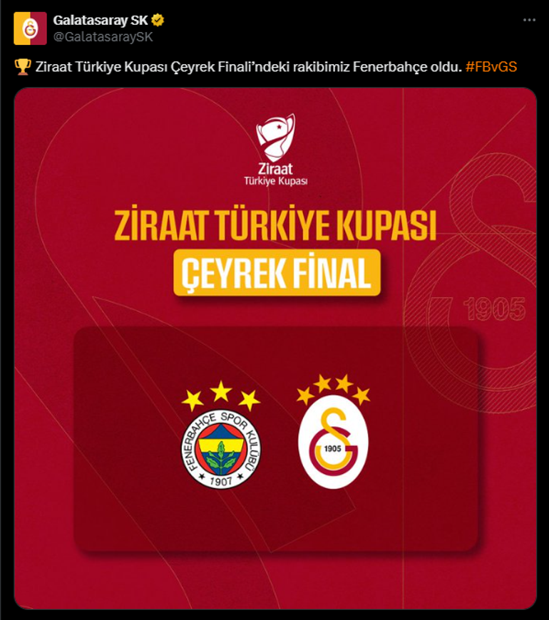 Galatasaray'dan Fenerbahçe'ye yıldız göndermesi! Futbolculardan paylaşım 2 galatasaraydan fenerbahceye yildiz gondermesi futbolculardan paylasim 0 ZgUNqJGe