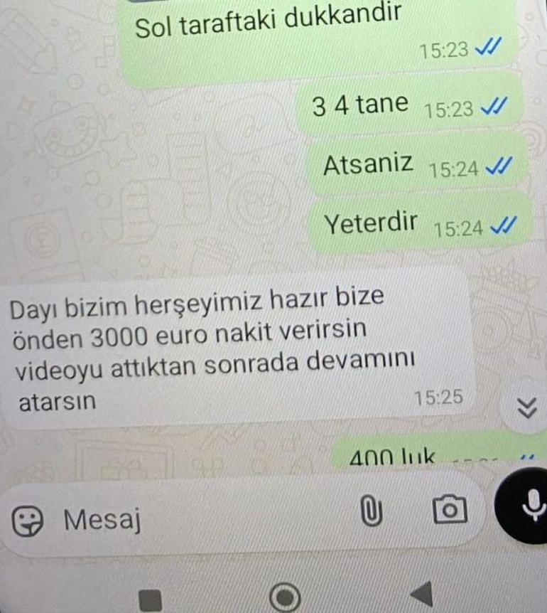 harac cetesinin whatsapp yazismalari evvel para sonra kursunlama goruntusu 1