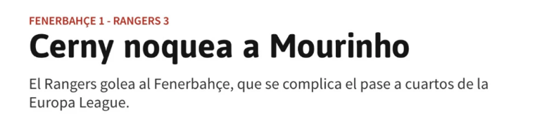 rangersin fenerbahce deplasmanindaki galibiyeti avrupada gundem oldu cerny mourinhoyu nakavt etti 1 vjyZW4Sr