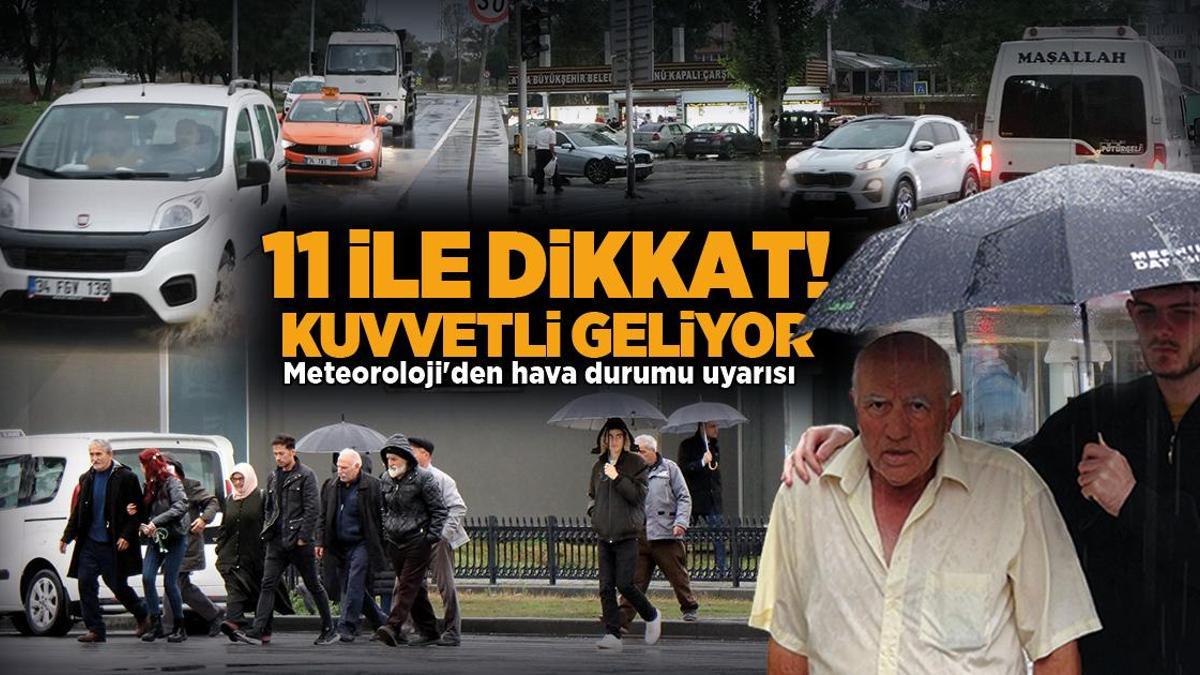 SON DAKİKA | Meteoroloji’den hava durumu uyarısı! 11 ile dikkat! Gök gürültülü sağanak geliyor