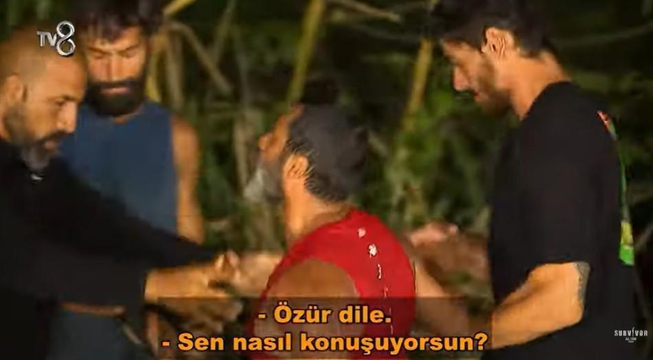 survivorda cilgin sedat batuhan karacakaya kavgasi kadro arkadaslari guc ayirdi 1