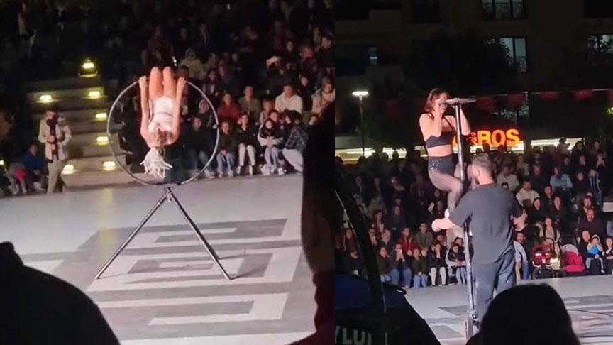 23 Nisan gösterisinde ‘direk dansı’ skandalı!