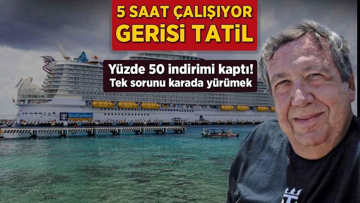 5 saat çalışıyor, gerisi tatil! Yüzde 50 indirimi kaptı, tek sorunu karada yürümek
