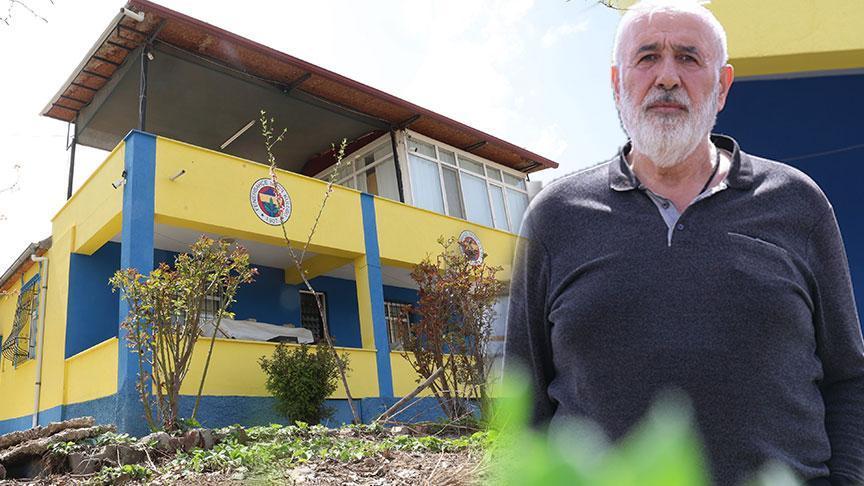 Fanatik Fenerbahçelinin şaşırtan evi! Gören fotoğraf çekiliyor