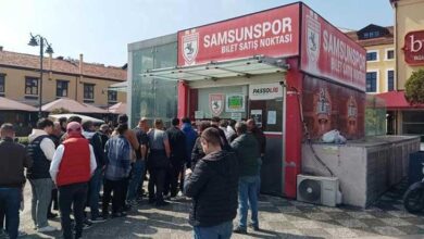 galatasaray macina agir ilgi samsunsporlu taraftarlardan bilet kuyrugu OT9TdTtu