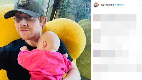 harry potterin yildizinin memnun gunu rupert grint ikinci kere baba oldu 0