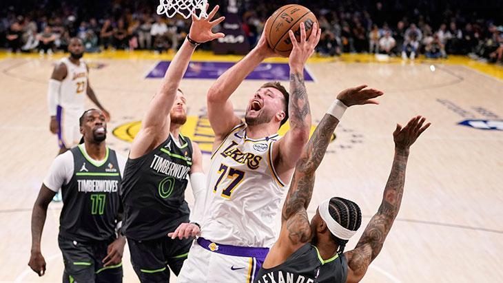 Luka Doncic'in 37 sayısı Lakers'a yetmedi! Timberwolves seride öne geçti 1 luka doncicin 37 sayisi lakersa yetmedi timberwolves seride one gecti EP6VQEdq
