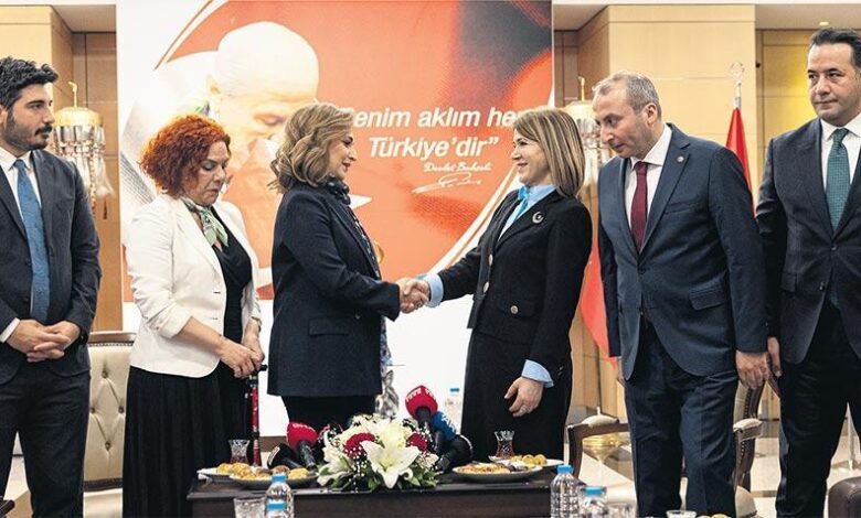 MHP ve DEM birinci sefer bayramlaştı 1 mhp ve dem birinci sefer bayramlasti fCn9duNY