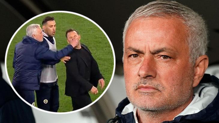 Okan Buruk'un burnunu sıkan Mourinho 'tahrik indirimi' alabilir 1 okan burukun burnunu sikan mourinho tahrik indirimi alabilir JKUNIerQ