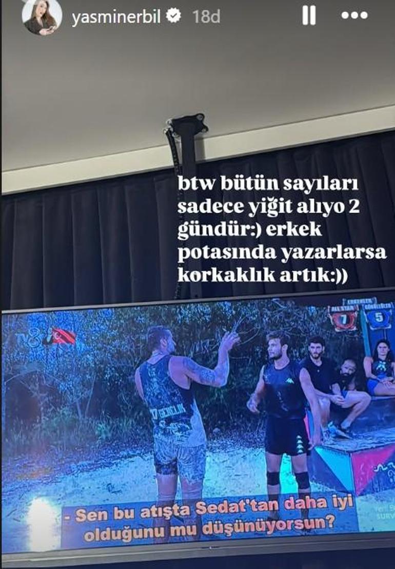 Survivor Yiğit Poyraz'ın sevgilisi Yasmin Erbil'den 'Korkak' göndermesi 3 survivor yigit poyrazin sevgilisi yasmin erbilden korkak gondermesi 1 QmUqu6q2