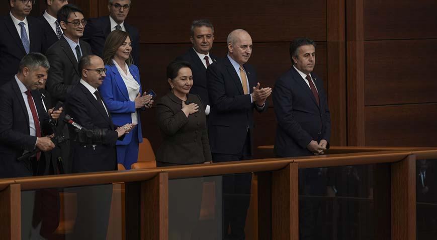 TBMM Başkanı Kurtulmuş, Özbekistan Ali Meclisi Senato Lideri ile görüştü