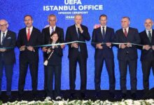 uefa istanbul temsilciligi acildi genclik ve spor bakani osman askin bak turkiye buyuk basarilara A2VdFdyw