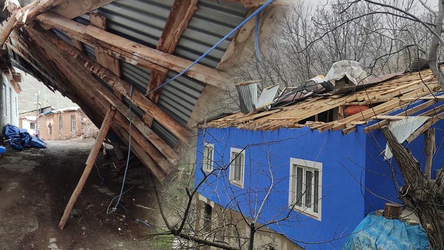 Van’ı fırtına vurdu! 50’den fazla meskenin çatısı uçtu, 100’ün üzerinde ağaç devrildi