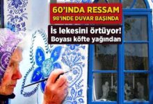 60inda ressam 98inde duvar basinda is lekesini ortuyor boyasi kofte yagindan wHs4tmKl