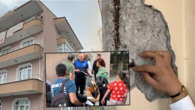 avcilarda kolonlari burkulan 4 katli bina tahliye edilerek muhurlendi wNLbHAkL