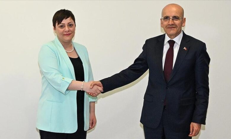 Bakan Şimşek Endonezya Maliye Bakanı ile görüştü 1 bakan simsek endonezya maliye bakani ile gorustu EZADaFF3