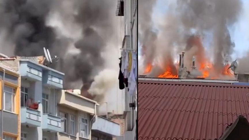 Bayrampaşa'da korkutan yangın! Alevler bitişikteki binaya sıçradı 3 bayrampasada korkutan yangin alevler bitisikteki binaya sicradi 1 2Ynakt3n