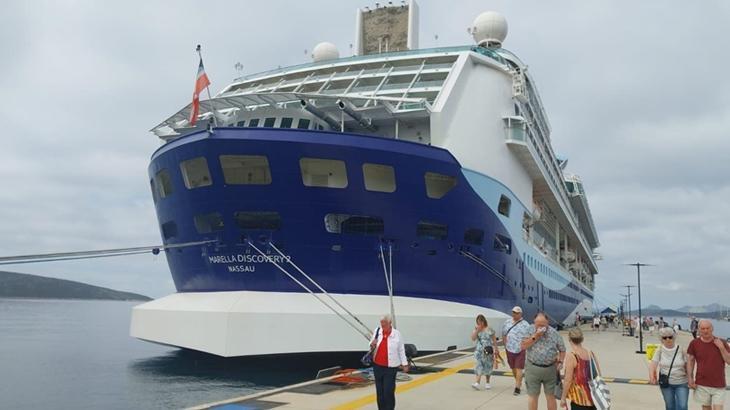 bodruma marella discovery 2 kruvaziyeriyle 1789 turist geldi