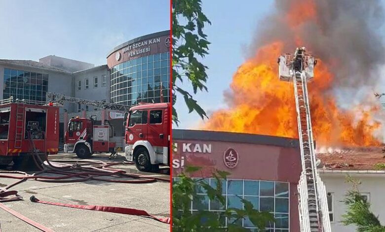 Çatısı yanan okulda eğitime orta verildi 1 catisi yanan okulda egitime orta verildi Mj1j5m3w