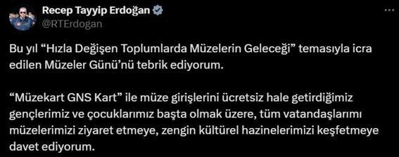 Cumhurbaşkanı Erdoğan'dan Müzeler Günü paylaşımı 2 cumhurbaskani erdogandan muzeler gunu paylasimi 0 eQ1ipJdc