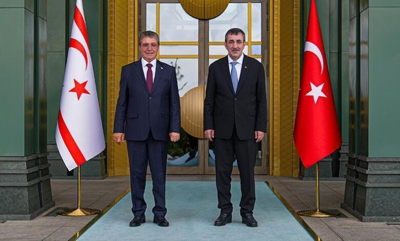 Cumhurbaşkanı Yardımcısı Yılmaz, KKTC Başbakanı ile görüştü 1 cumhurbaskani yardimcisi yilmaz kktc basbakani ile gorustu 9qbrsImp