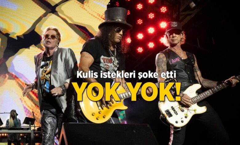 Dünyaca ünlü küme Guns N’ Roses İstanbul'a geliyor! Kulis isteklerinde yok yok 1 dunyaca unlu kume guns n roses istanbula geliyor kulis isteklerinde yok yok dxcbMwqe