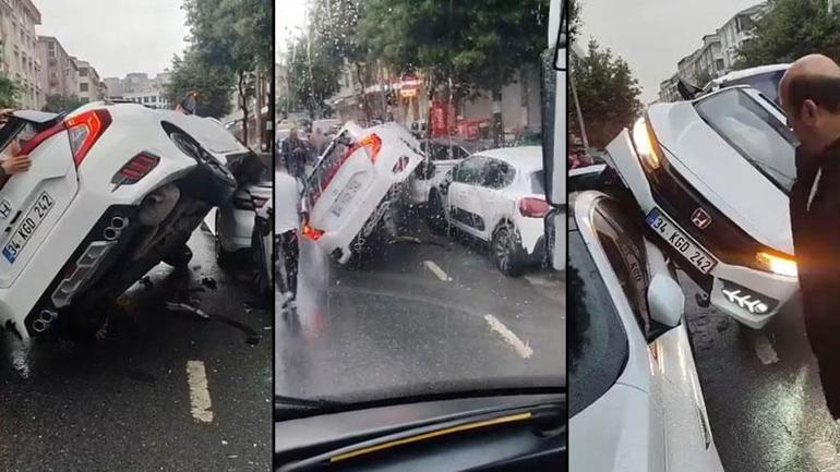 Esenyurt'ta feci kaza! Araba park halindeki aracın üzerine uçtu 2 esenyurtta feci kaza araba park halindeki aracin uzerine uctu 0 X9J53cTd