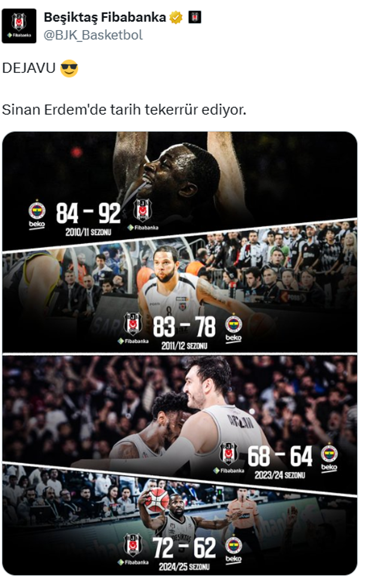 Fenerbahçe'den Beşiktaş paylaşımı! 'Sahada yanıt vereceğiz' 2 fenerbahceden besiktas paylasimi sahada yanit verecegiz 0 2O4VhEj1