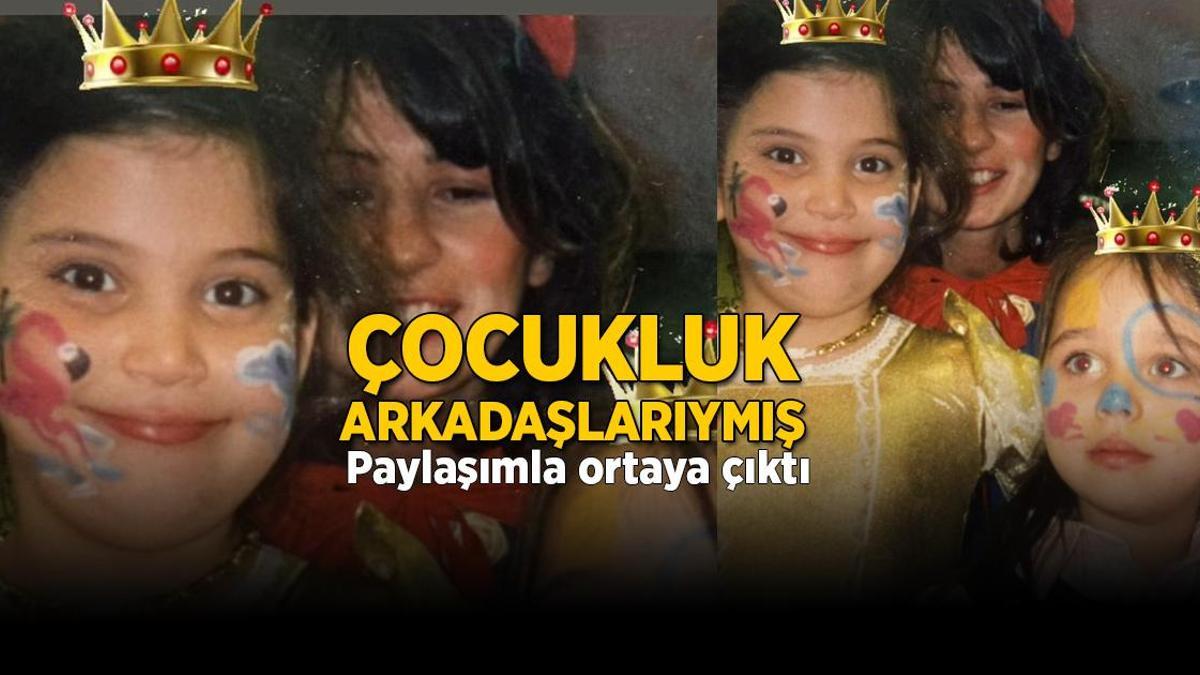 Fotoğraftaki iki ünlü ismi tanıdınız mı? Oysaki çocukluktan beri arkadaşlarmış…