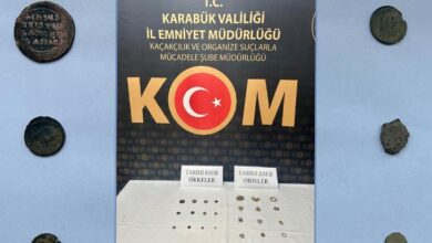 karabukte tarihi eser operasyonunda 12 sikke ve 14 tarihi eser ele gecirildi KO32bLjU